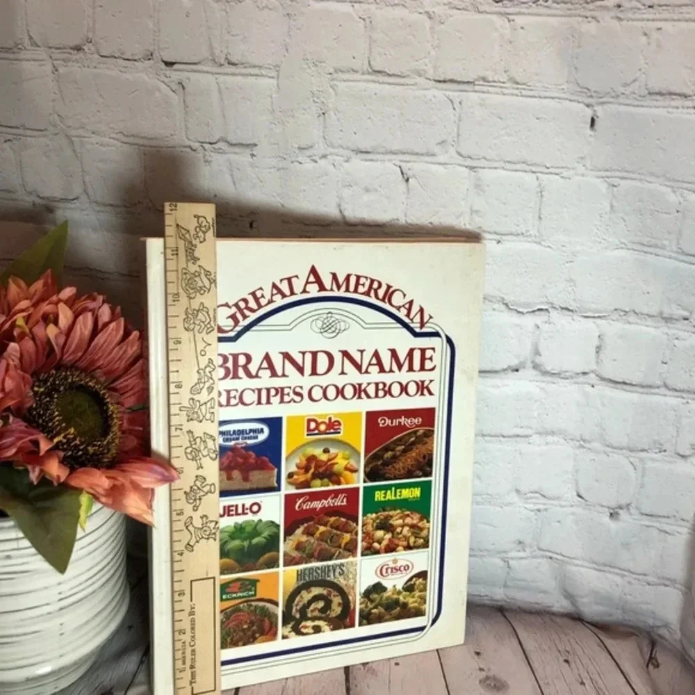 Vintage 1989 GREAT AMERICAN BRAND NAMES RECIPES cookbook cottagecore homestead